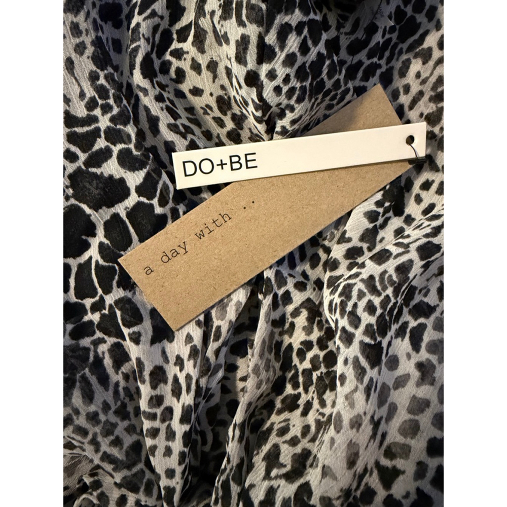 Do+Be Black & White Cheetah Print Bodysuit - Spandex Waist - Size Medium - NWT - Picture 3 of 8
